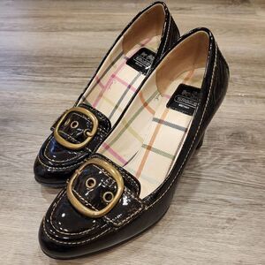 Coach Buckle Pumps